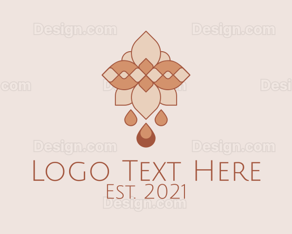 Boho Pattern Candle Logo