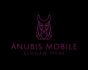 Egyptian Anubis Deity logo design