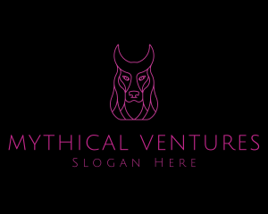 Egyptian Anubis Deity logo design