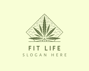 Organic Marijuana Leaf logo