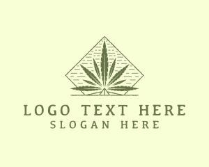 Organic Marijuana Leaf logo