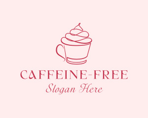 Minimalist Frappe Cafe logo design