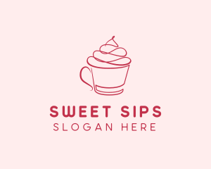Minimalist Frappe Cafe logo