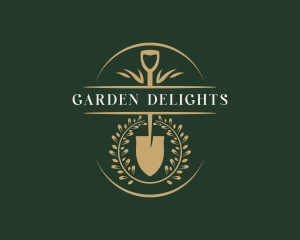 Shovel Garden Landscaper logo design