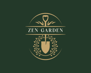 Shovel Garden Landscaper logo design