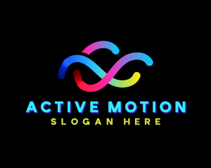 AI Motion Swoosh logo design