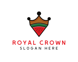 Royal Watermelon Crown logo design