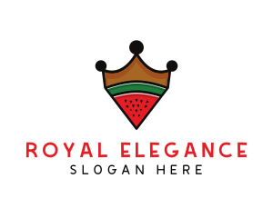 Royal Watermelon Crown logo design