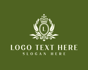 Elegant Regal Wreath logo