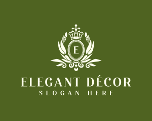 Elegant Regal Wreath logo design