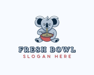 Koala Noodle Bowl  logo design