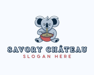 Koala Noodle Bowl  logo design