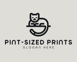 Cute Minimalist Cat logo