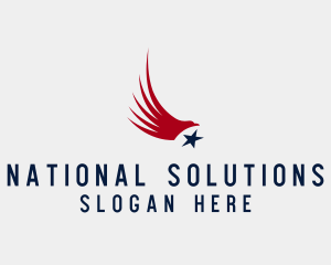 National American Eagle logo design