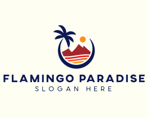 Beach Island Resort logo design