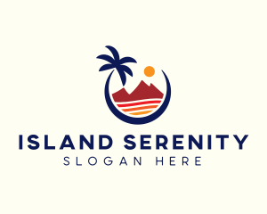 Beach Island Resort logo design