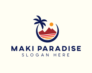 Beach Island Resort logo design