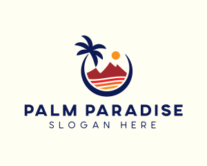 Beach Island Resort logo design