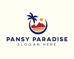 Beach Island Resort logo design