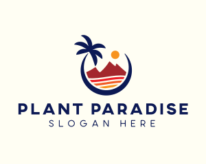 Beach Island Resort logo design