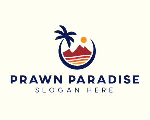 Beach Island Resort logo design