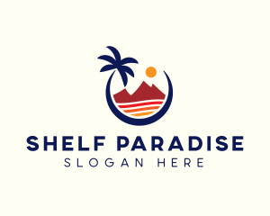 Beach Island Resort logo design