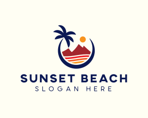 Beach Island Resort logo design