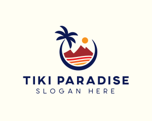 Beach Island Resort logo design