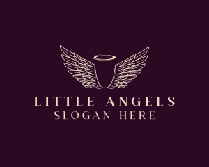 Angel Wings Halo logo design