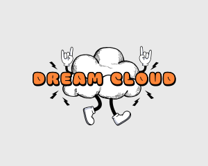 Rock Hand Cloud logo design