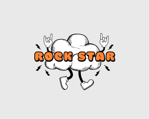 Rock Hand Cloud logo design