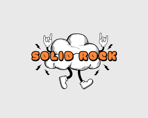 Rock Hand Cloud logo design