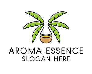 Coconut Tree Oil  logo design