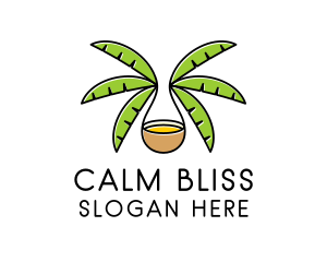 Coconut Tree Oil  logo design