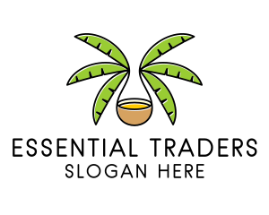 Coconut Tree Oil  logo design