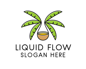 Coconut Tree Oil  logo design