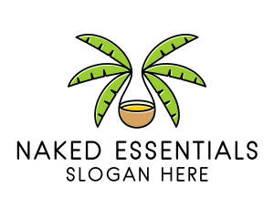 Coconut Tree Oil  logo design