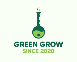 Green Key Lab logo design