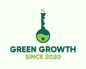 Green Key Lab logo design