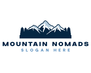 Adventure Mountain Peak logo design