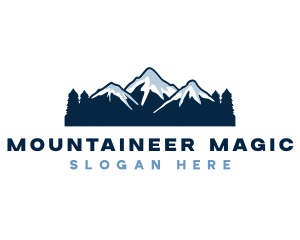 Adventure Mountain Peak logo design