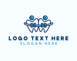 Teeth Dental Braces logo