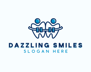Teeth Dental Braces logo