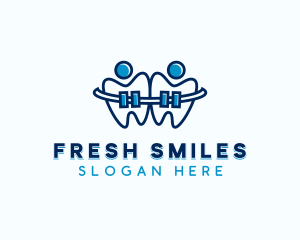 Teeth Dental Braces logo