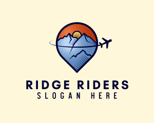 Alpine Plane Adventure logo design