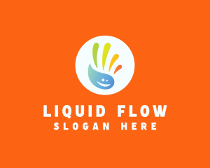 Multicolor Hand Washing Liquid logo design