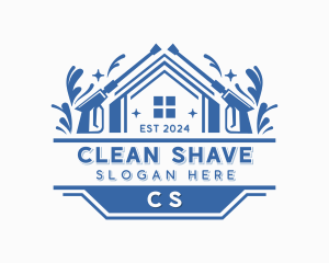 Pressure Washer Cleaning logo design