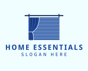 Home Decor Curtain Blinds logo design