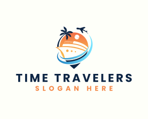 Plane Cruise Travel logo design