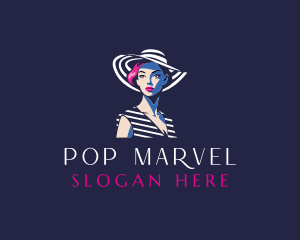 Pop Art Fashion Woman logo